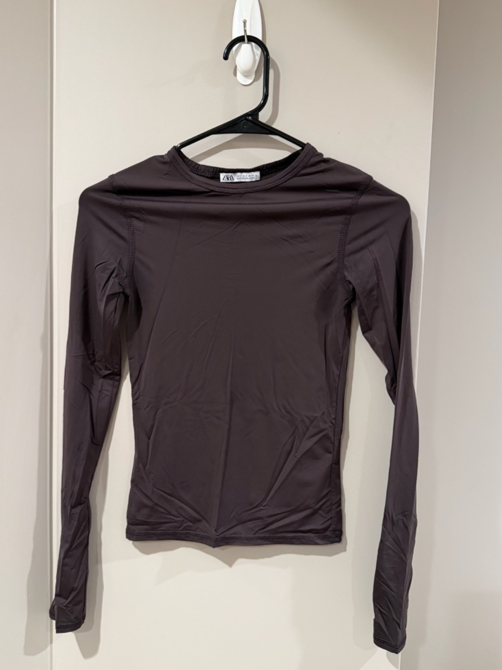 Zara Stretchy Brown Long Sleeve Sz S